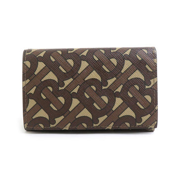 Burberry Trifold Wallet Brown Pvc -