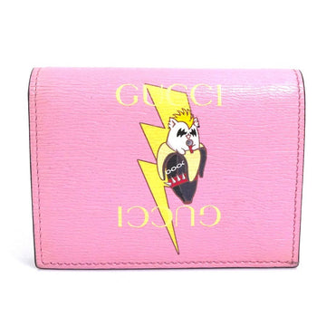 Gucci Bifold Wallet Pink Leather -