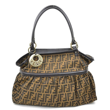 Fendi Zucca Shoulder Bag Brown