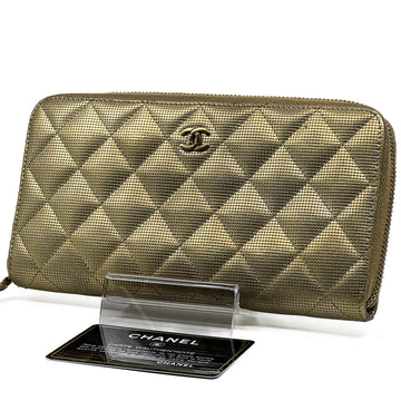 Chanel Matelasse Caviar Skin Round Zippy