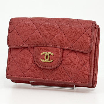 Chanel Matelasse Tri-Fold Wallet Caviar