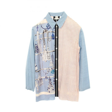 Hermes All-Over Print Long Sleeve Shirt