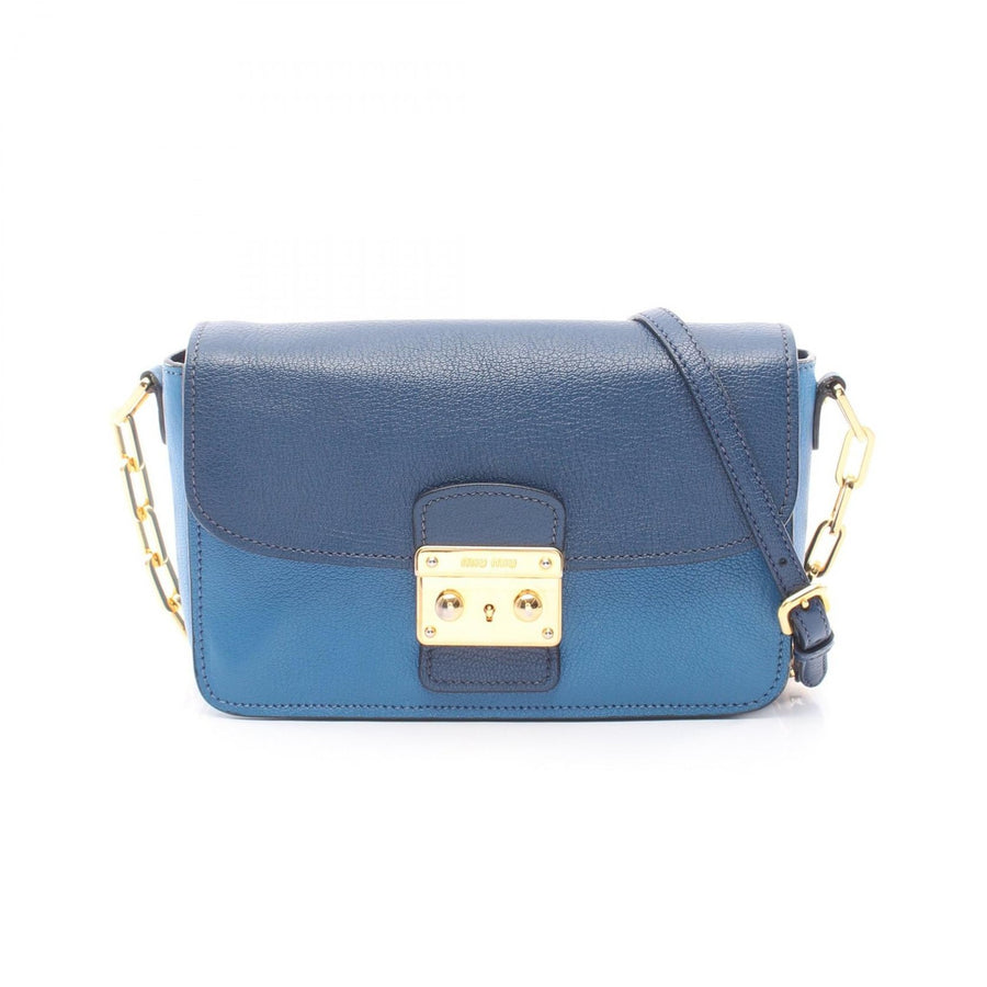 Miu Madras Bicolore Shoulder Bag