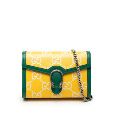 Gucci Bicolor Gg Embossed Calfskin