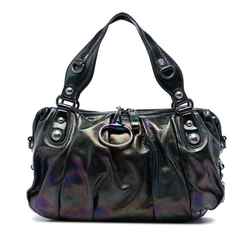 Gucci Patent Icon Bit Satchel Pre-Loved