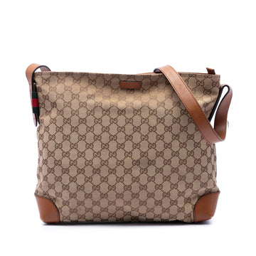 Gucci Gg Canvas Web Crossbody Pre-Loved