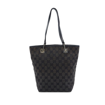 Gucci Gg Canvas Tote Pre-Loved Dark