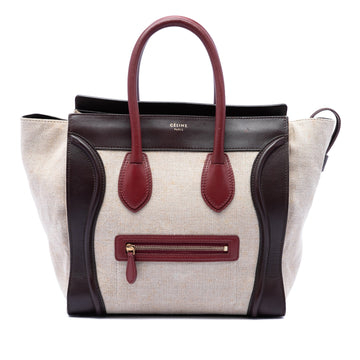 Celine Mini Tricolor Canvas And Leather