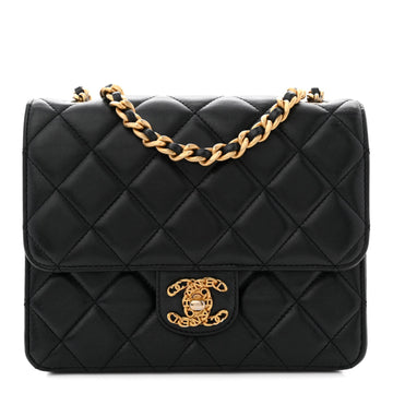 Chanel Lambskin Quilted Cc Logo Mini