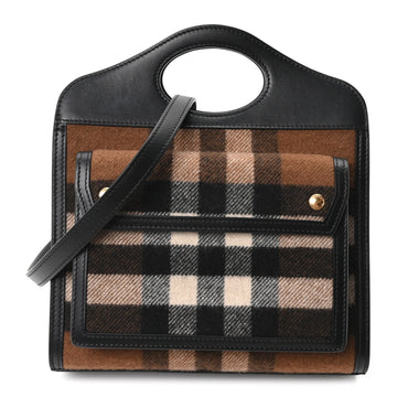Burberry Smooth Calfskin Cashmere Check