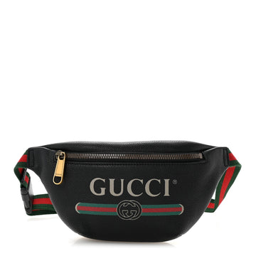 Gucci Grained Calfskin Small Logo Belt