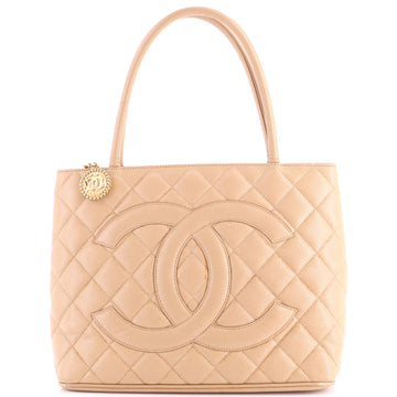 Chanel Medallion Tote Quilted Caviar