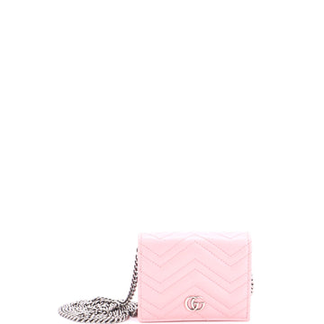 Gucci Gg Marmont Card Case On Chain