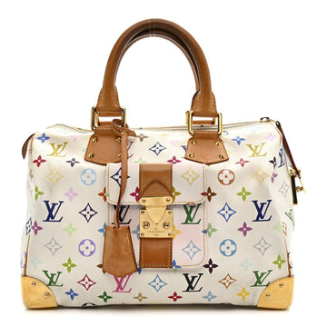 Louis Vuitton Multicolor Speedy 30 White