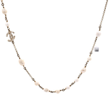 Chanel Cc Station Long Necklace Metal