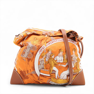 Hermès Silky City Pm Silk X Leather
