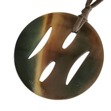 Hermes Tonkin Buffalo Horn Cord Necklace