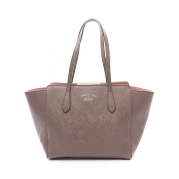 Gucci Swing Tote Shoulder Bag Leather