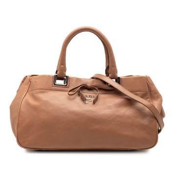 Prada Vitello Ribbon Satchel Pre-Loved