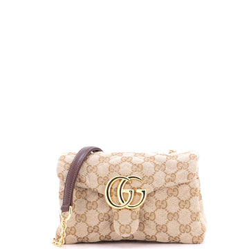 Gucci Gg Marmont Nm Flap Bag Canvas