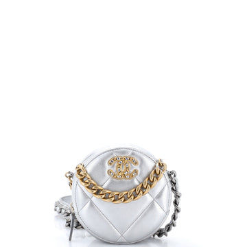 Chanel 19 Round Clutch With Chain