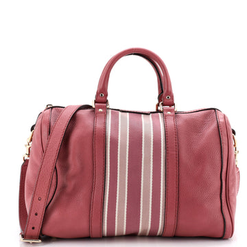 Gucci Vintage Web Boston Bag Leather