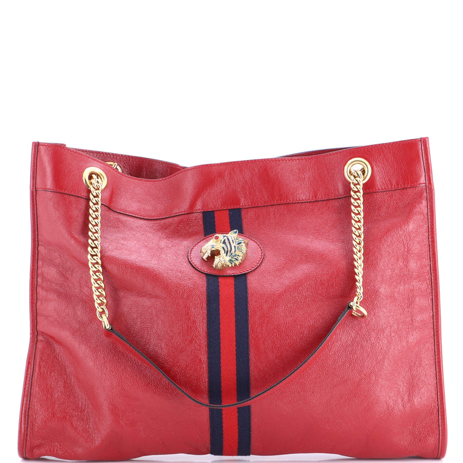 Gucci Rajah Chain Tote Leather Large