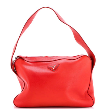 Prada Top Zip Shoulder Bag Vitello Daino
