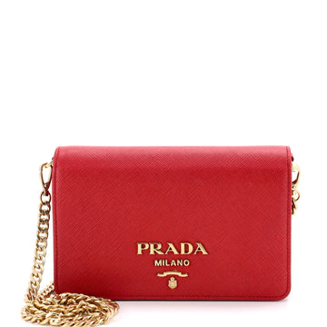 Prada Chain Wallet Crossbody Saffiano