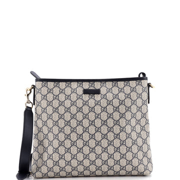 Gucci Zip Top Messenger Bag Gg Coated
