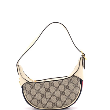 Gucci Ophidia Half Moon Bag Gg Coated