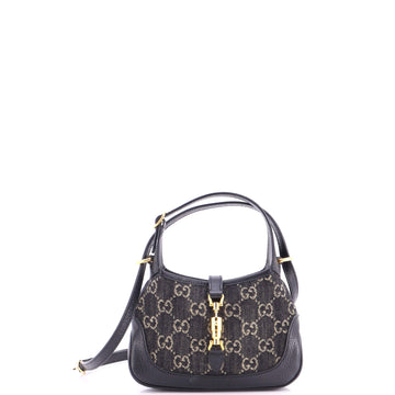 Gucci Jackie Hobo Gg Denim Mini