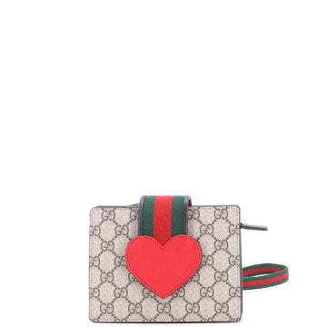 Gucci Children's Web Heart Shoulder Bag