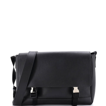 Prada Buckle Messenger Bag Saffiano