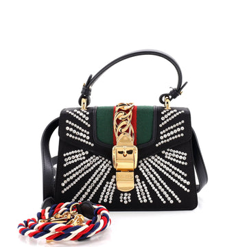 Gucci Sylvie Top Handle Bag Crystal