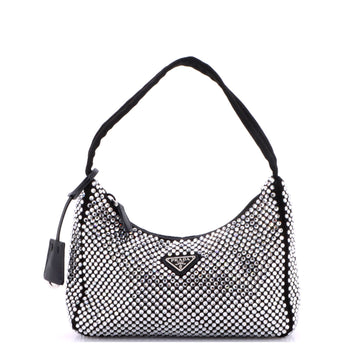 Prada Re-Edition Hobo Crystal