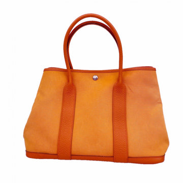 Hermes Garden Party Tote Toile And
