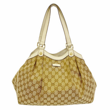 Gucci Pleated Shoulder Bag Gg Canvas