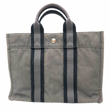 Hermes Sac Harnais Tote Toile And