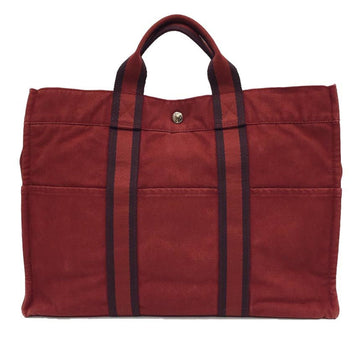 Hermes Sac Harnais Tote Toile And