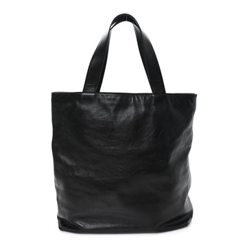 Chanel Lambskin Cc Embossed Tote Black