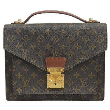 Louis Vuitton Monceau Handbag Canvas