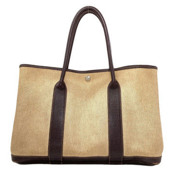 Hermes Garden Party Tote Toile And