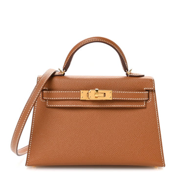 Hermes Epsom Mini Kelly Sellier 20 Gold