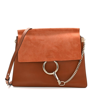 Chloe Suede Calfskin Medium Faye