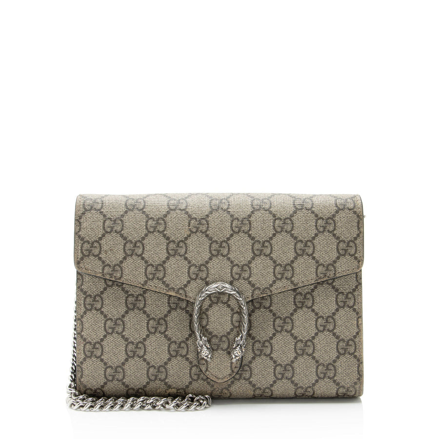 Gucci Dionysus Chain Wallet Gg Coated
