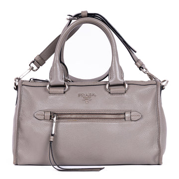 Prada Front Zip Convertible Satchel