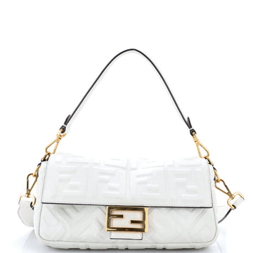 Fendi Baguette Nm Bag Zucca Embossed