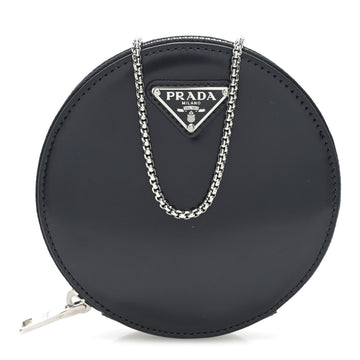 Prada Spazzolato Round Chain Coin