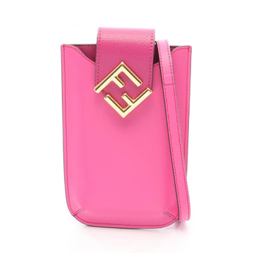 Fendi Fab Shoulder Bag Leather
